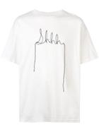 Mostly Heard Rarely Seen Yarn Sketch Shh T-shirt - White
