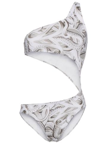 Belusso Snake Print Cutout Swimsuit - Unavailable