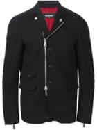 Dsquared2 Zip Detail Blazer, Men's, Size: 48, Black, Wool/polyester
