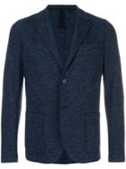 Harris Wharf London Textured Single Breasted Blazer - Blue