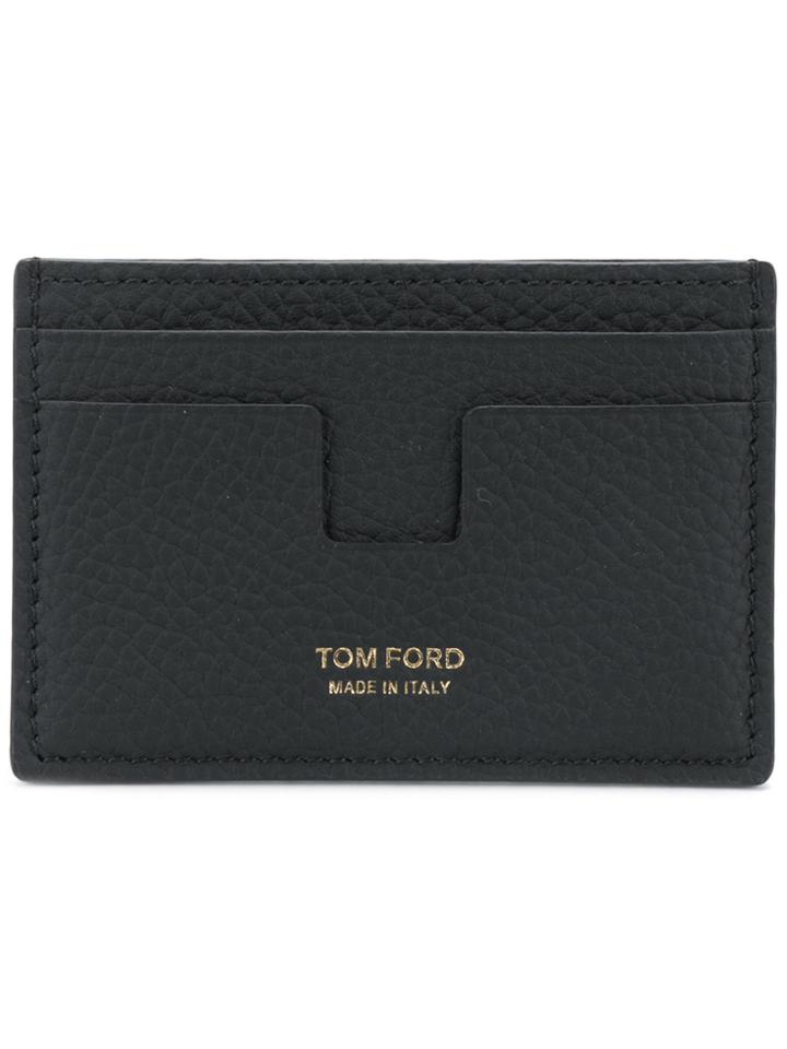Tom Ford Pebbled Card Holder - Black