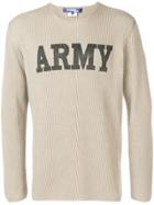 Junya Watanabe Man Army Logo Sweatshirt - Neutrals