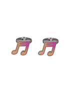Ps By Paul Smith Musical Note Cufflinks - Pink & Purple