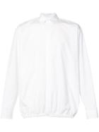 Jil Sander Gathered-hem Fitted Shirt - White