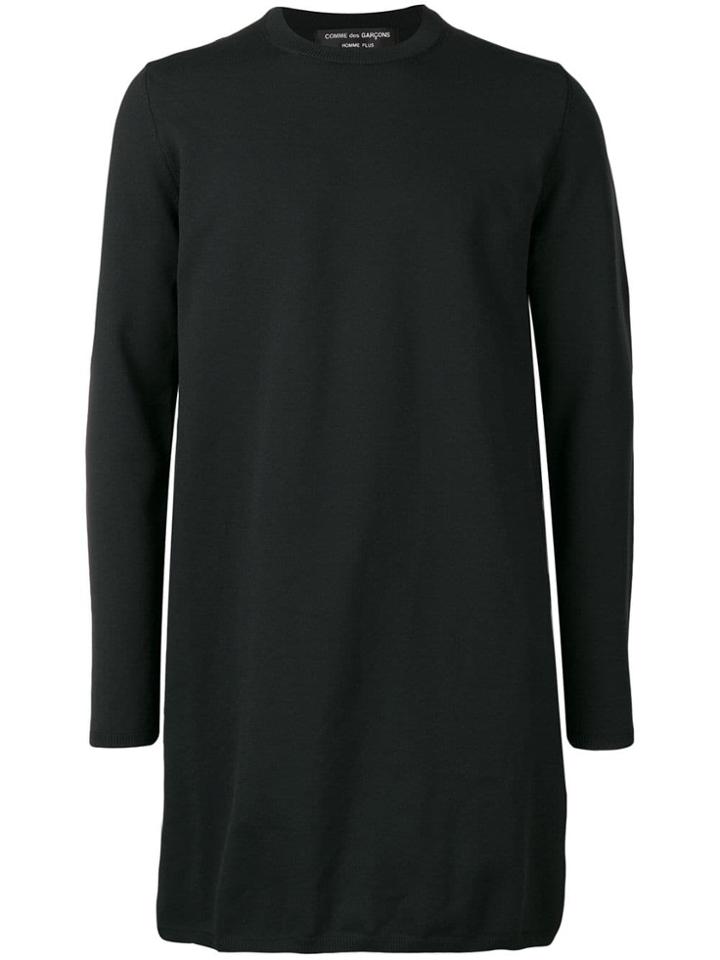 Comme Des Garçons Homme Plus Long Length Sweatshirt - Black