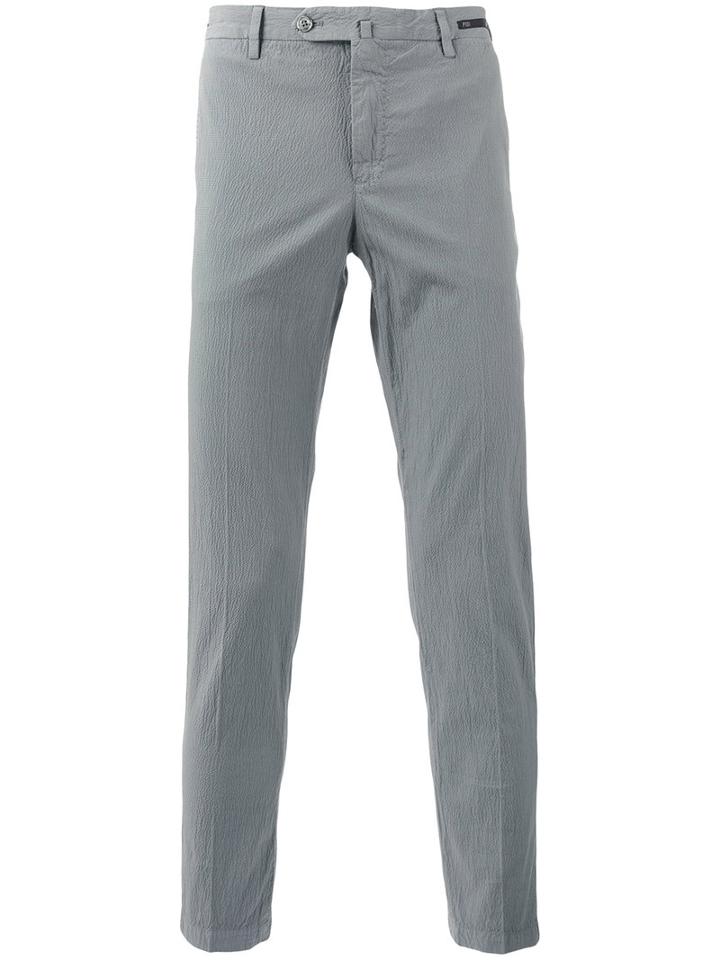 Pt01 Plain Chinos, Men's, Size: 54, Grey, Cotton/spandex/elastane