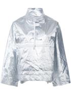 Courrèges Snapped Sleeves Rain Jacket - Metallic