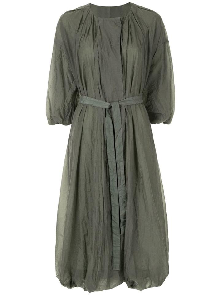 Blueflag + Kiminori Morishita Short-sleeve Parka Coat - Green