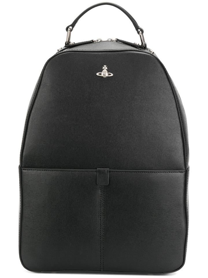 Vivienne Westwood Rectangular Shape Backpack - Black
