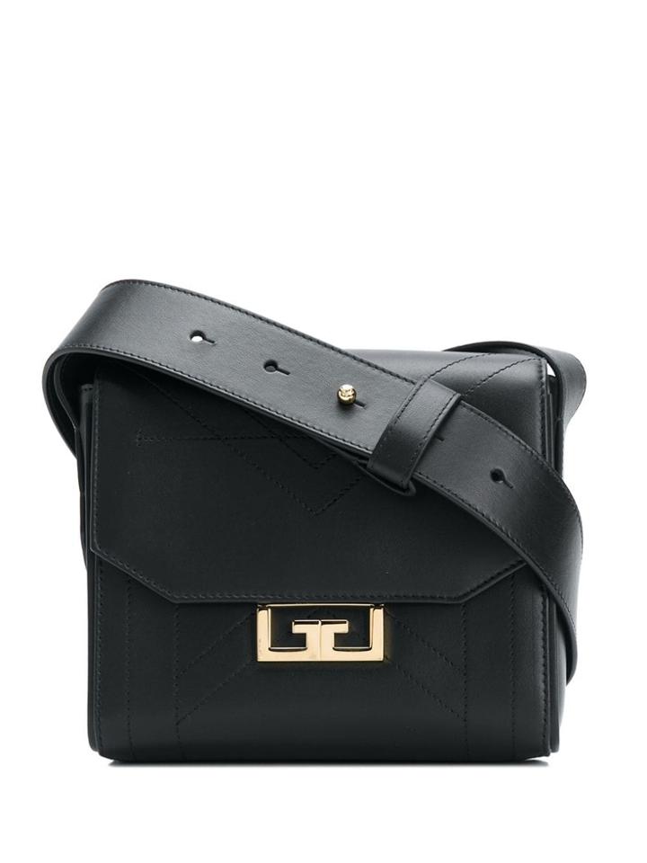 Givenchy Clasp Shoulder Bag - Black