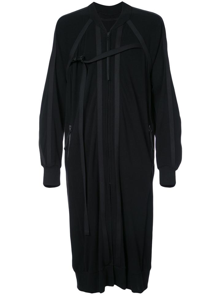 Julius Webbing Detail Coat - Black