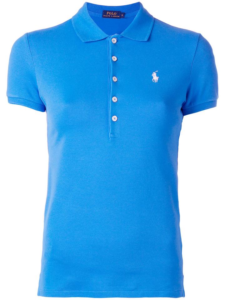 Polo Ralph Lauren Classic Polo Top, Women's, Size: Xs, Blue, Cotton/spandex/elastane