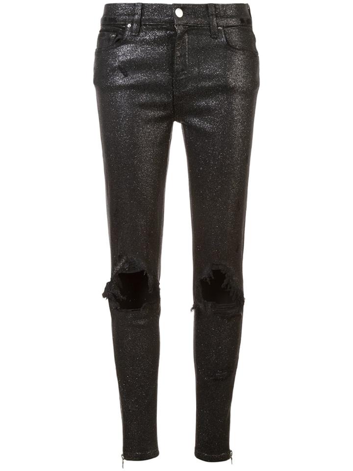 Amiri Slim Ripped Jeans - Black