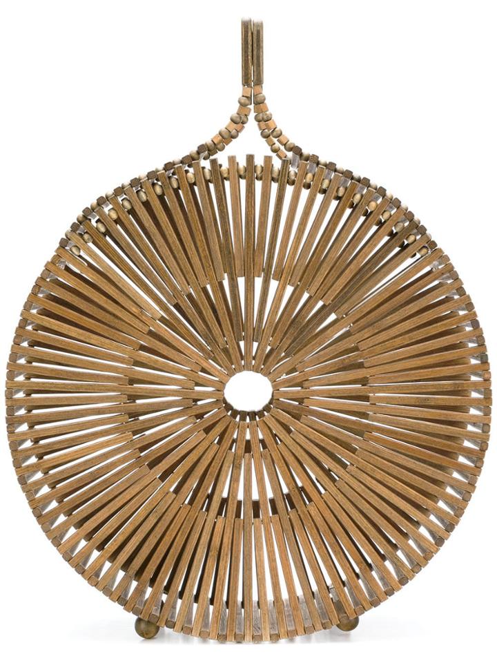 Cult Gaia Zaha Round Tote Bag - Brown