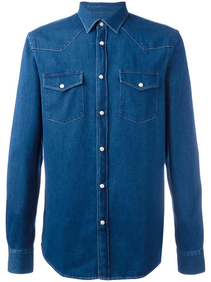 Acne Studios Denim Shirt, Men's, Size: 52, Blue, Cotton