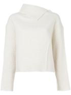 Isabel Marant Split Roll Neck Jumper, Women's, Size: 38, Nude/neutrals, Virgin Wool