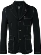 Comme Des Garçons Shirt Boy Deconstructed Blazer, Size: Xl, Blue, Polyester