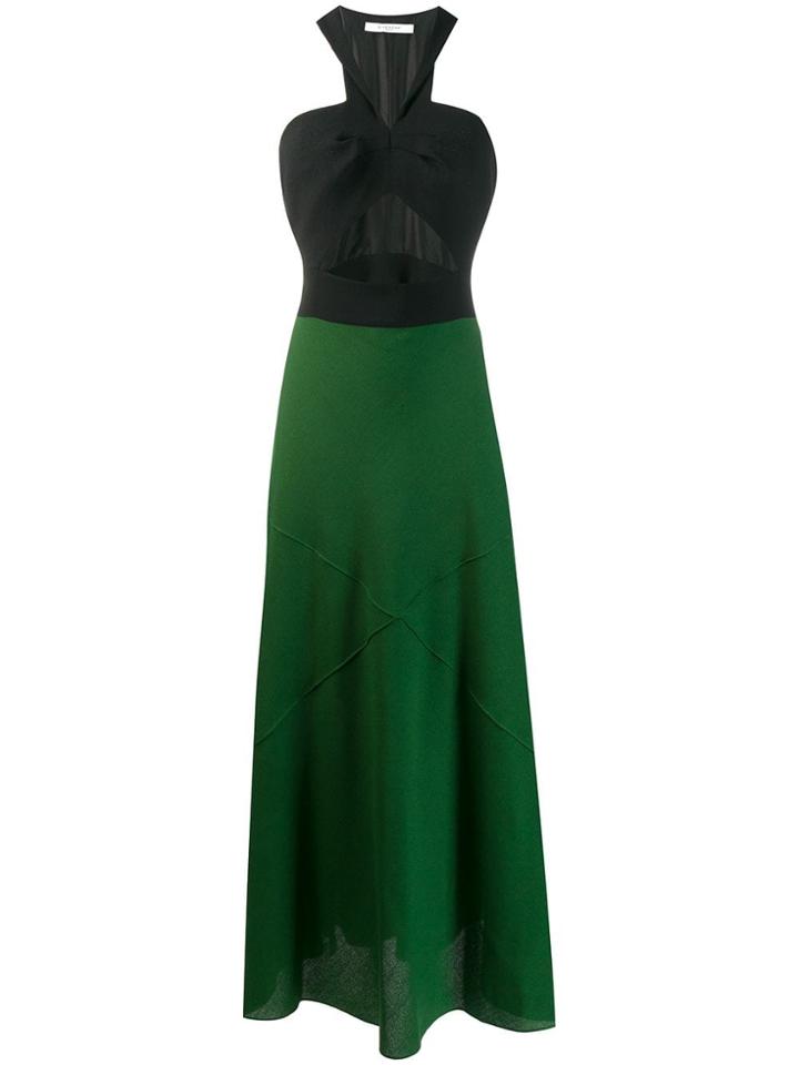 Givenchy Two Tone Dress - Green