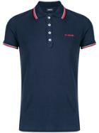 Diesel Embroidered Logo Polo Shirt - Blue