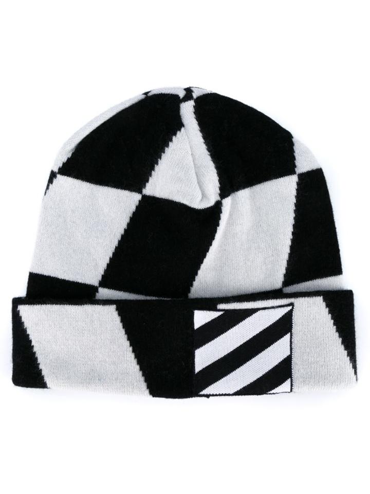 Off-white Diagonal Stripe Beanie