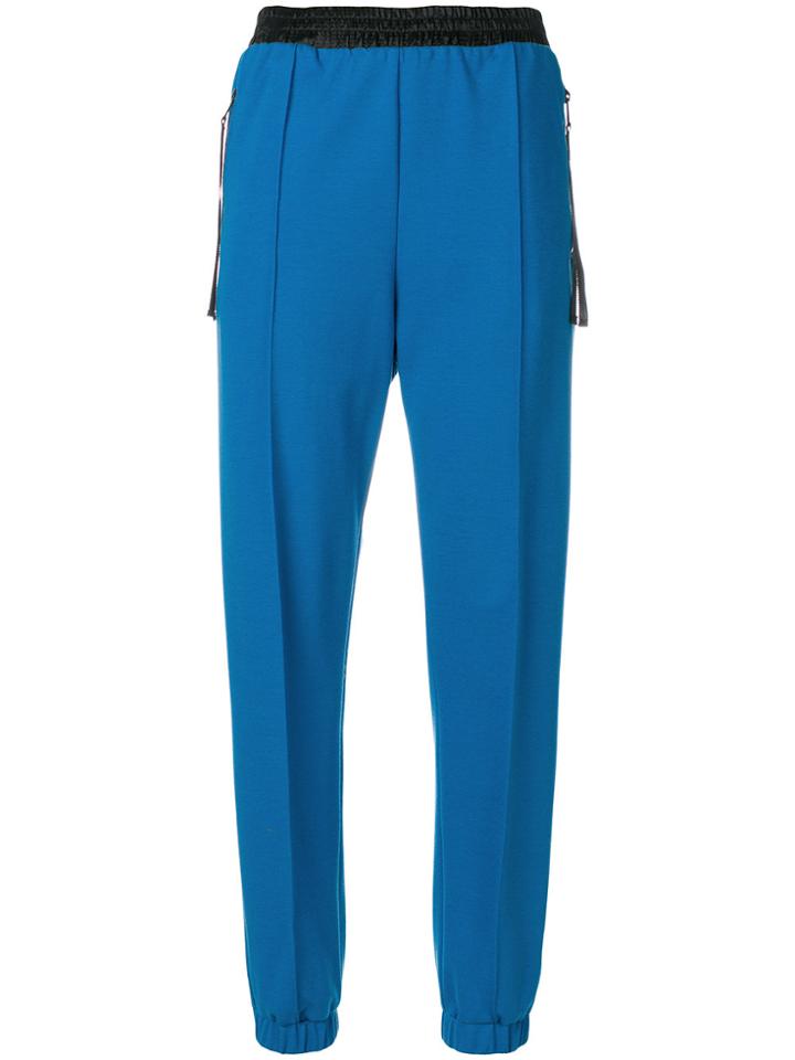 Nude Drop Crotch Track Pants - Blue