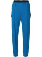 Nude Drop Crotch Track Pants - Blue