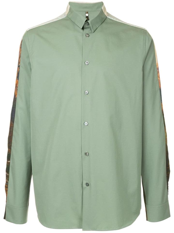 Oamc Mountain Print Shirt - Green
