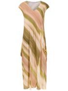 Mara Mac Striped Midi Dress - Neutrals