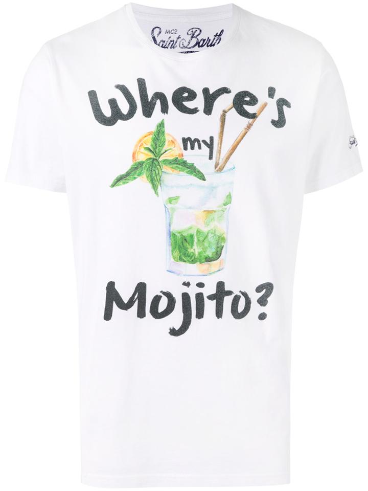 Mc2 Saint Barth Mojito Print T-shirt - White