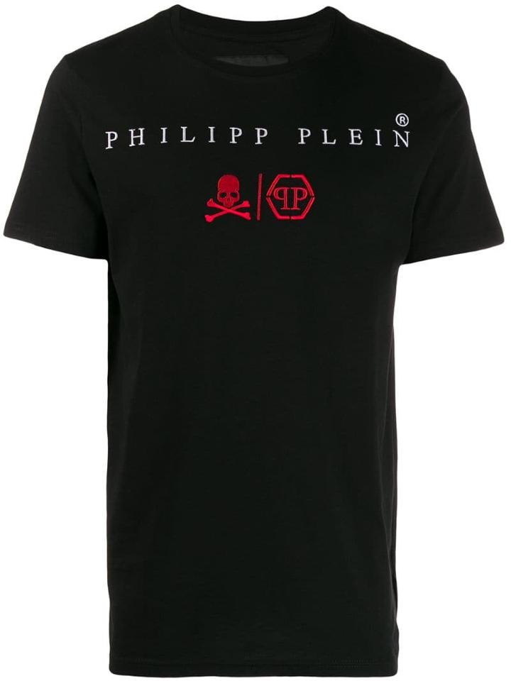 Philipp Plein Crew Neck Statement T-shirt - Black