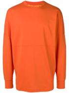 Palm Angels Logo Collar Fitted Sweatshirt - Yellow & Orange