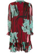 Just Cavalli Flower Print Dress - Red
