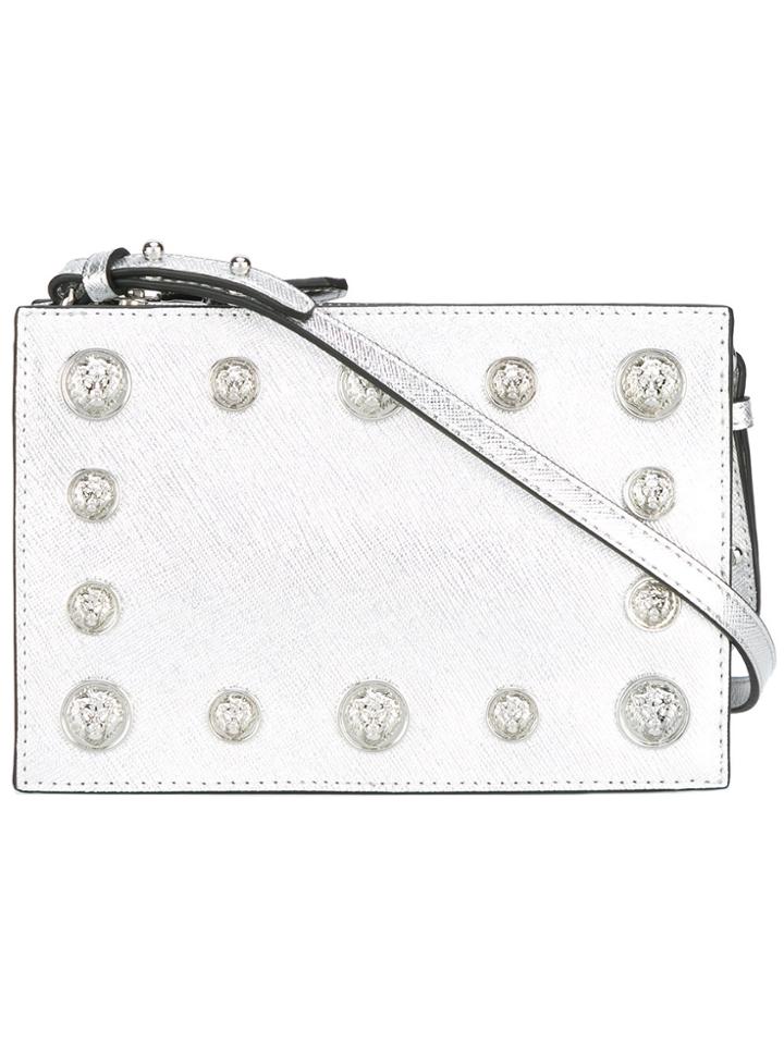 Versus Lion Head Crossbody Bag - Grey