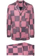 Comme Des Garçons Vintage Checkerboard Suit - Pink & Purple