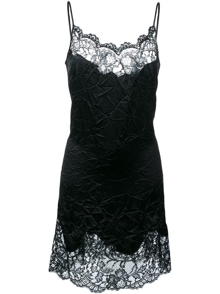 Givenchy Lace Trim Creased Dress