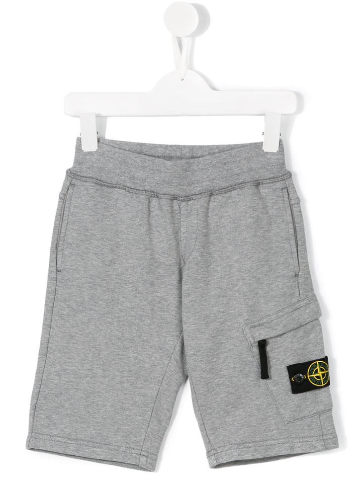 Stone Island Kids Casual Shorts, Toddler Boy's, Size: 2 Yrs, Grey
