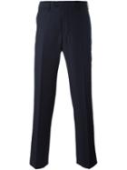 Giorgio Armani Tailored Trousers, Men's, Size: 54, Blue, Viscose/virgin Wool