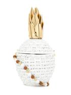 Serpui Abacaxi Raffia Clutch - White