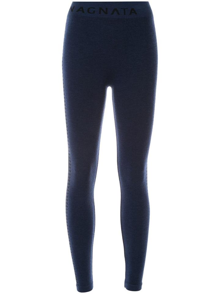 Nagnata Laya Knitted Leggings - Blue