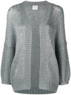 Forte Forte Chunky Knit Open Cardigan - Grey