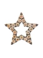 Rosa De La Cruz 18k Burnished Gold Diamond Star Earring - White
