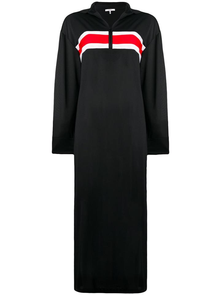 Ganni Dubois Polo Maxi Dress - Black