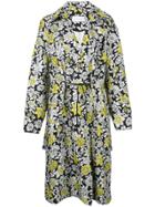 Christian Wijnants Floral Print Coat - Black