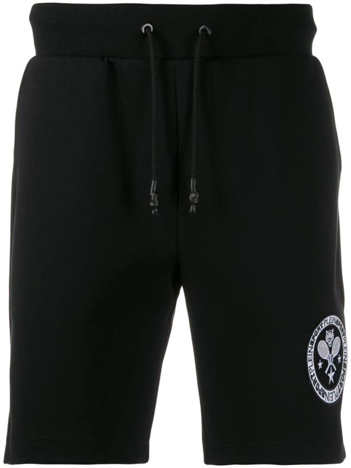 Plein Sport Tennis Track Shorts - Black