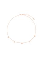 Astley Clarke Pink Opal Mini Floris Necklace - Metallic