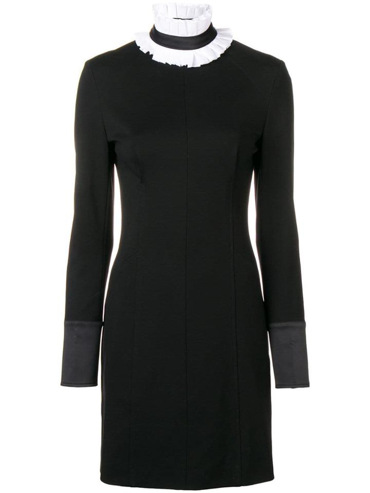 Karl Lagerfeld Detachable Collar Mini Dress - Black