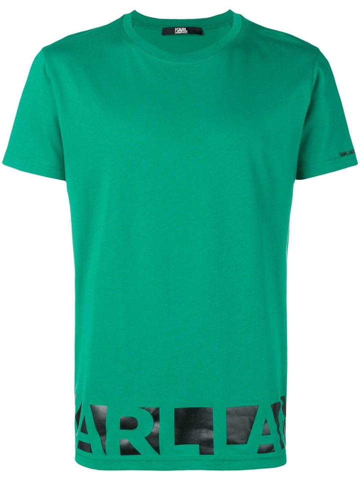 Karl Lagerfeld Logo Print T-shirt - Green