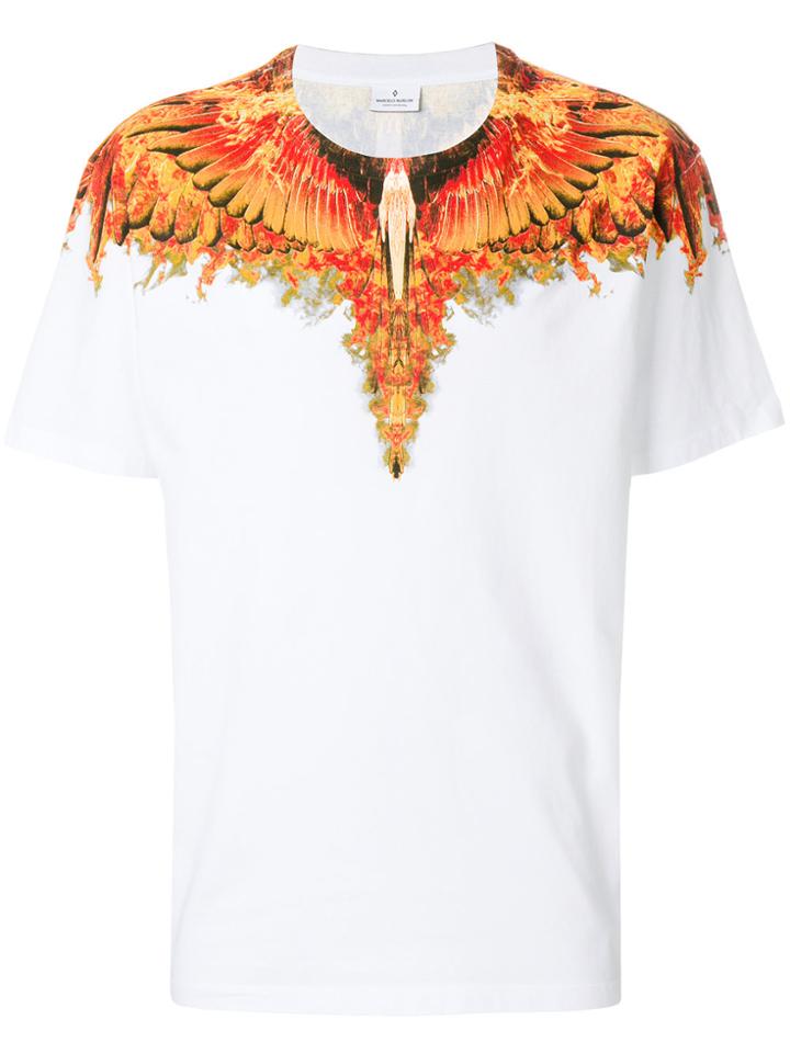 Marcelo Burlon County Of Milan Flames Wings T-shirt - White