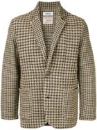 Coohem Checked Tweed Jacket - Brown