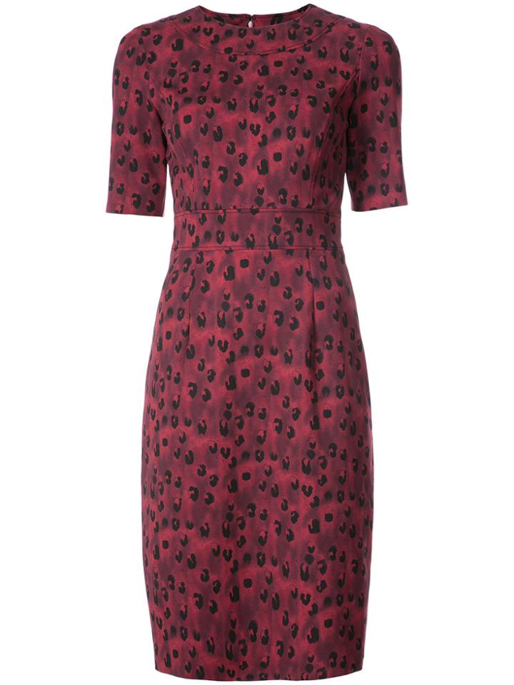 Carolina Herrera Fitted Knee-length Dress - Red